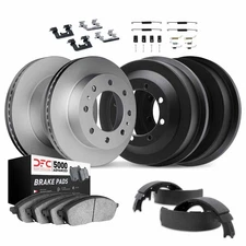 For Chevy Suburban 1500 95-00 DFC GEO-KIT 5000+ Plain Front & Rear Brake Kit