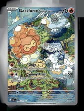 Castform Sunny Form Illustration Rare Fire SV08: Surging Sparks #195/191 [Near M