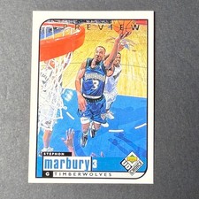 1998-99 UD Choice Preview #84 Stephon Marbury Minnesota Timberwolves