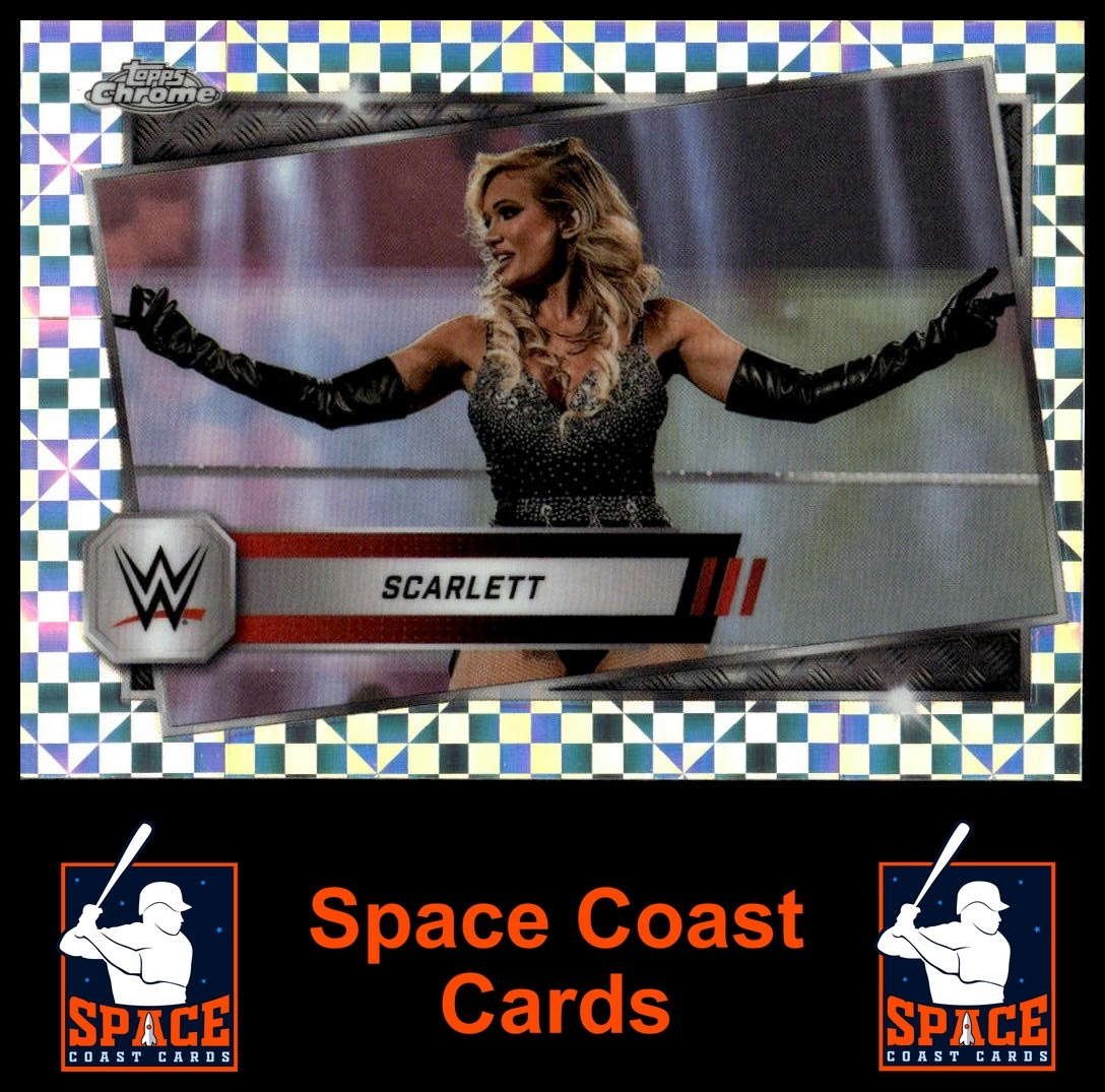2025 Topps Chrome WWE #101 Scarlett X-Fractor
