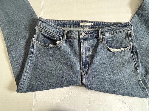 Levi's Women's 721 High Rise Skinny Jeans - Size 33 | Distressed Stretch Denim Y - Picture 8 of 11