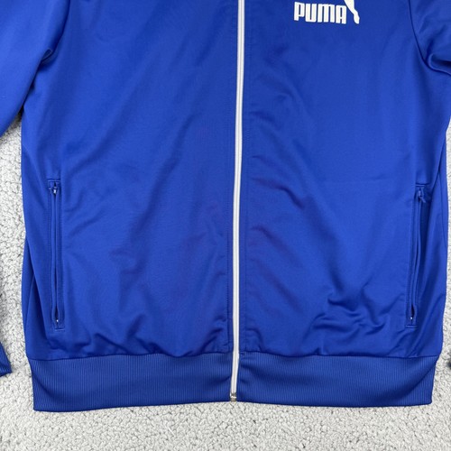 Puma Track Jacket Mens Large Full Zip Athletic Sport Polyester - Picture 4 of 14