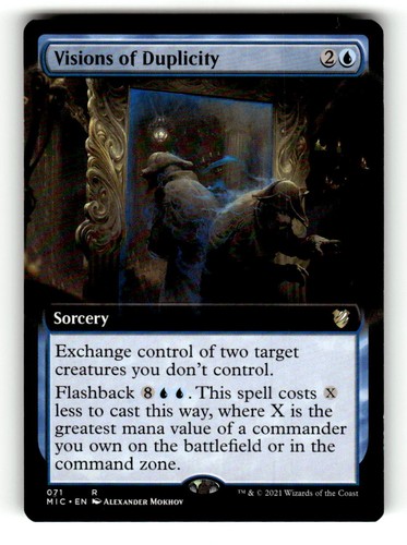 Visions of Duplicity (Extended Art) Commander: Innistrad: Midnight Hunt 71  3 - Picture 1 of 2