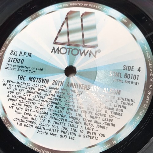 Various The Motown 20th Anniversary Album 1980 UK Double vinyl LP Best Of record - Picture 6 of 7
