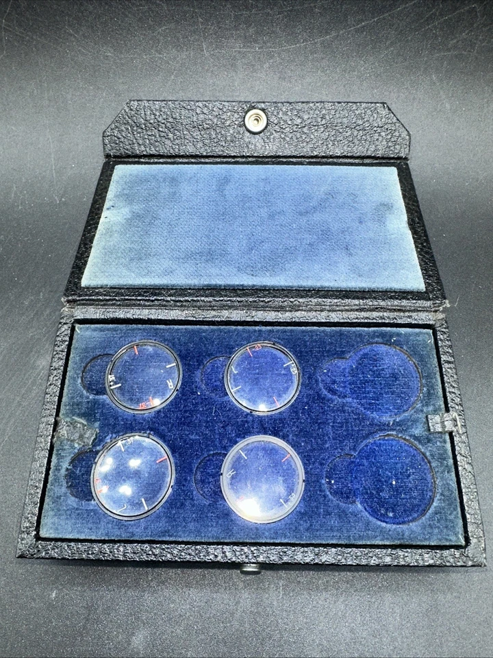 Juego de Lentes Auxiliares Bausch & Lomb Foróptero De Colección Lentes para Examen Ocular de Oftalmología Foto 2 de 3