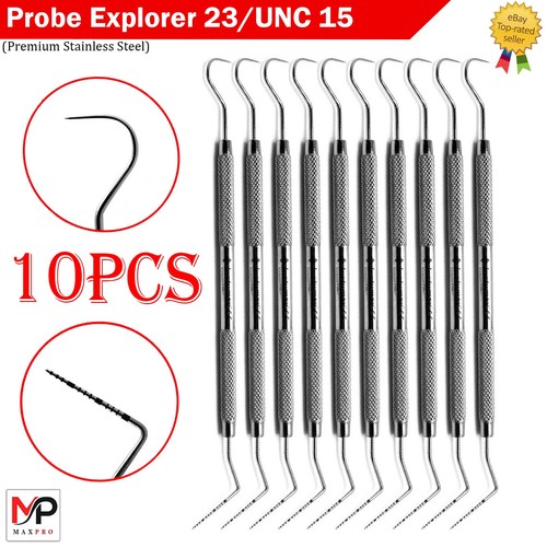 Dental Perio Explorer 23 Probe UNC 15 Color Marking Diagnostic Double Ended Tool - Picture 1 of 7