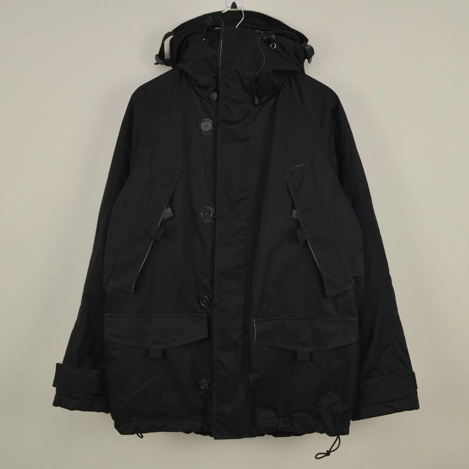 Vintage Armani Jeans Snowboard Black Jacket Mens Size Medium IT50 UK/US 40 - Image 3 of 4