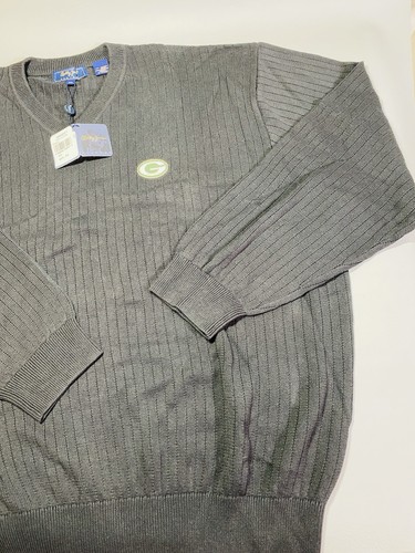 BOBBY JONES COLLECTION COTTON V-NECK BLACK SWEATER GREEN BAY PACKERS XXL-NWT! - Picture 8 of 12