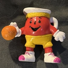 Vintage Kool Aid Man Basketball Figurine Kraft General Foods 90s 2" Tall