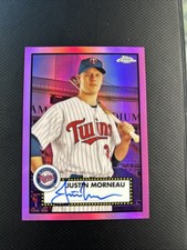 Justin Morneau 2021 Chrome Platinum Pink Auto /15