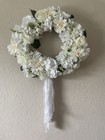 Floral Wreath White 21”