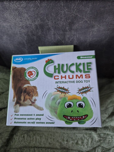 JML Chuckle Chums Interactive Dinosaur Dog Toy For Boredom RRP £15 - Picture 3 of 4
