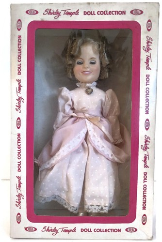VINTAGE 1982 SHIRLEY TEMPLE 12" PUPPE VON IDEAL BRAND MIT BOX UND ROSA KLEID - Bild 3 von 5