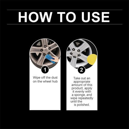 Felgennaben Reparaturpaste Auto Felgenpflege Creme Reinigen und Polieren B0O0 - Bild 8 von 13