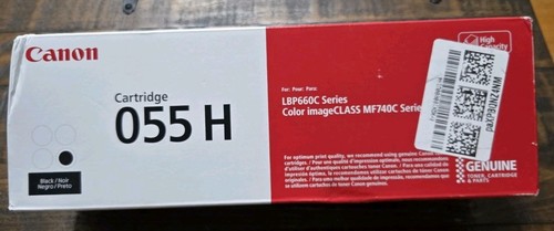 Genuine Canon 055H Black Toner Cartridge, High Capacity - Sealed Box - Afbeelding 1 van 6