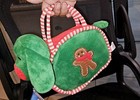 New ListingSugar Loaf North Pole Toys Plush Critsmas Dog Handbag, Stuffed Green