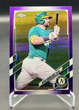2021 Topps Chrome Update - Mitch Moreland #USC4 Purple Refractor - Athletics