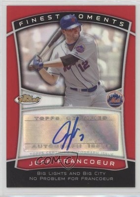 2010 Topps Finest Moments Red Refractor 15/25 Jeff Francoeur #FMA-JF Auto 0b2