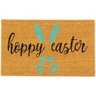 Northlight Natural Coir "Hoppy Easter" Outdoor Doormat 18" x 30"