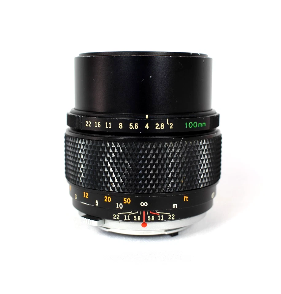 Lente teleobjetivo retrato Olympus OM-SYSTEM ZUIKO AUTO-T 100mm f2.0 MF. Foto 3 de 4