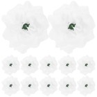 2 Count Hochzeit Dekorative Rose Blüten Weiß Künstliche Kunstrosen