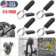 Spring Clip Collars 1 inch Smooth Dumbbell Handle Standard Weightlifting Barbell
