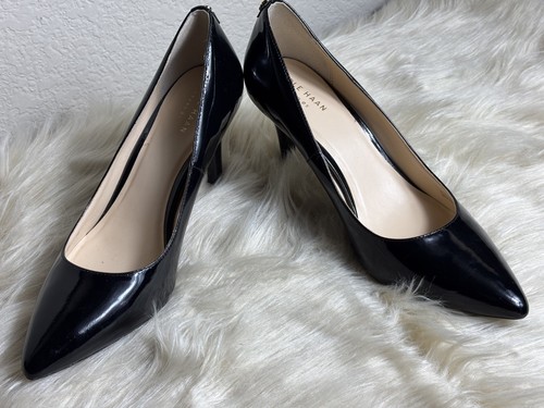 Cole Haan Women's Grand OS Prieta Black Patent Size 8B Pump Heels Classic Career - Picture 7 of 10