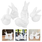 5 Pcs Bunny Statue Rabbit Figurine Decor Figurines Birthday Decorations
