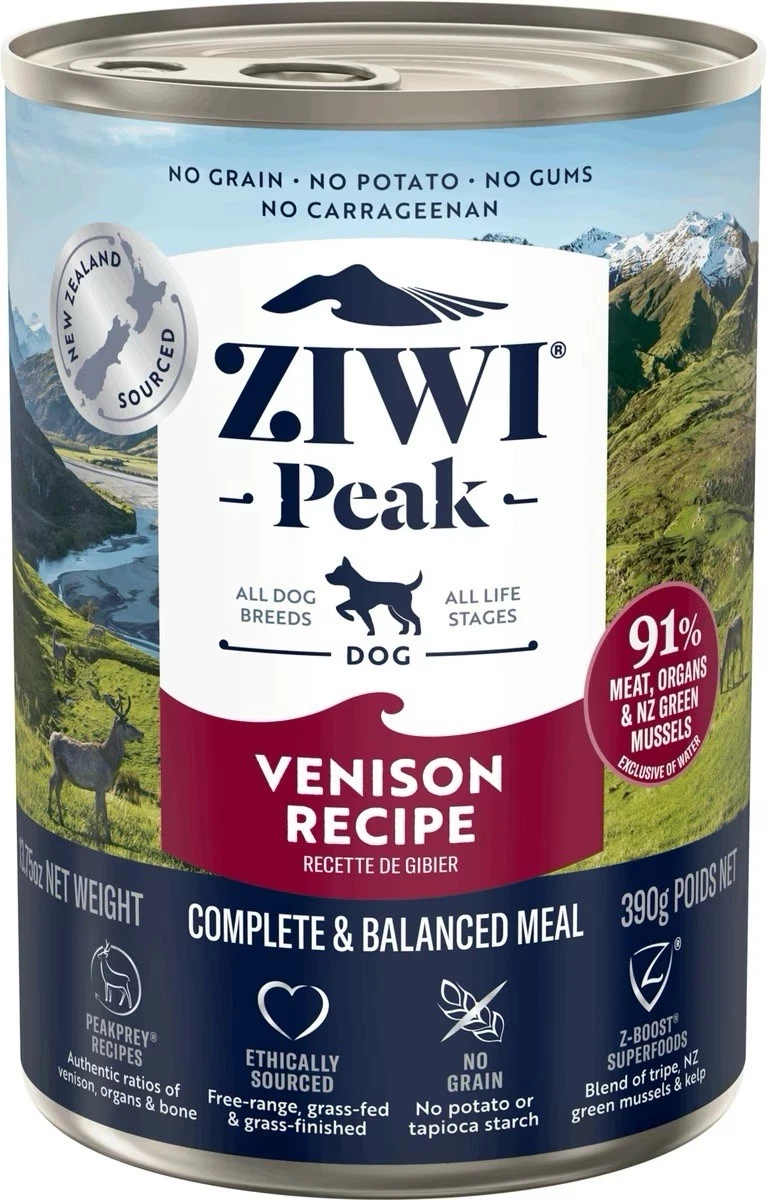 13.75oz Ziwi Peak Venison Recipe Canned Dog Food 12pk