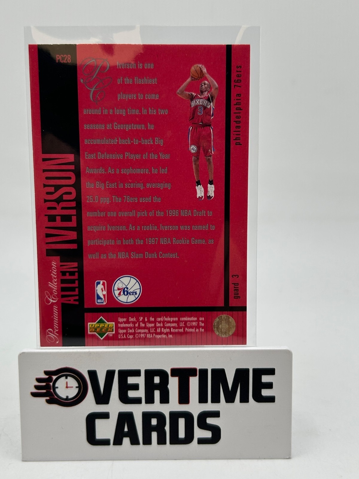 1996-97 SP - Premium Collection Holoviews Allen Iverson #PC28 (RC)