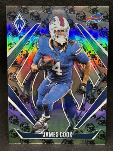 James Cook 2024 Panini Phoenix #74 Helmet Prizm /399 - Bills