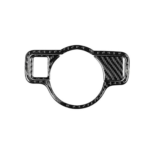 Real Carbon Fiber Car Headlight Switch Decor Trim Cover For Benz C Class W204 - Foto 4 di 9