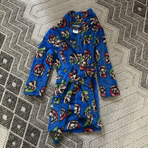 Nintendo Super Mario Bros Mario & Luigi Boys Size 6 Robe