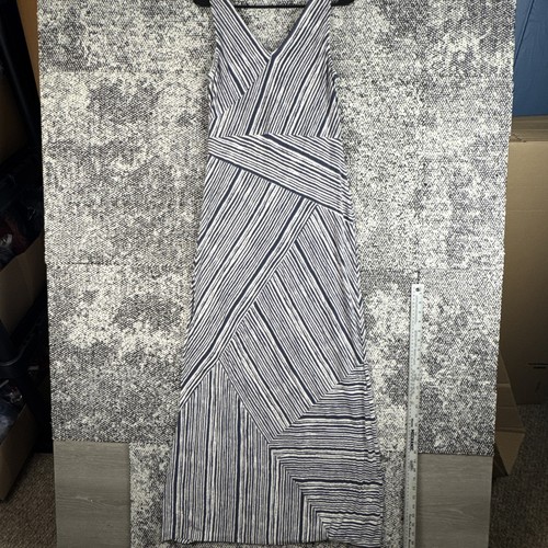 Tommy Bahama Terrance Stripe Maxi Dress Women S/P Long Blue White Beach Vacation - Picture 3 of 10
