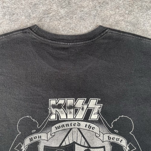 KISS Band Shirt Mens XL Rock And Death Embroidered Logo Gene Simmons Big Print - Picture 8 of 12