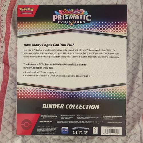 Pokemon TCG Scarlet and Violet Prismatic Evolutions Binder Sammlung Brandneu - Bild 2 von 2