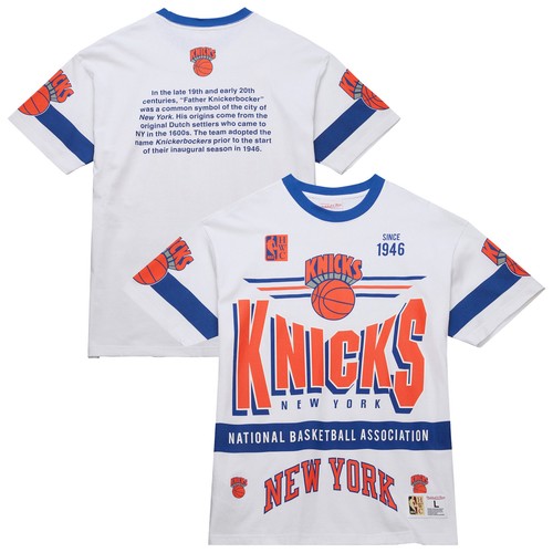 Unisex Mitchell & Ness White New York Knicks Hardwood Classics Vintage Team