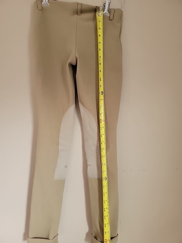 Equistar Equituff Mädchen hellbraune Reithose Gr. XL Leggings, Stretch, gerippt - Bild 9 von 9