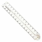 Midori Multi Ruler 30cm Folding Ruler Clear 42266006 F/S w/Tracking# Japan New