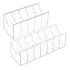 Clear Acrylic Belt Case Organizer Watch Jewelry Storage Holder Display Box