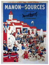 Manon Of The Spring Poster French 1953 OLD MOVIE PHOTO