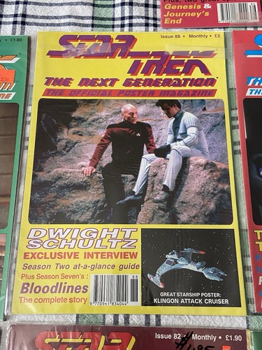 Star Trek The Next Generation Official Poster Magazine Lot Of 9 - Picture 8 of 18