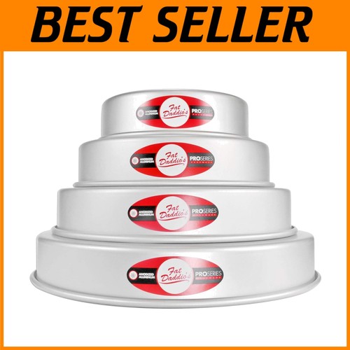 4-Tiered Cake Pans, Aluminum, Set of 4 - Picture 1 of 7