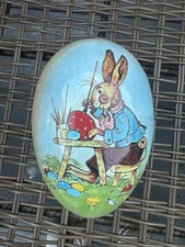 German Easter Egg Paper Mache Echt Erzgebirge Candy Container 6"