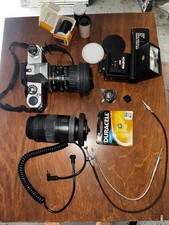 Pentax K1000 35mm film SLR camera+set