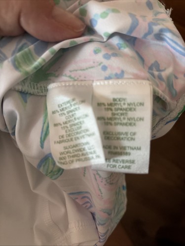 Neu mit Etikett Lilly Pulitzer UPF 50+ luxuriöser Aila Skort Resort weiß nur eine Prise XXL - Bild 3 von 10