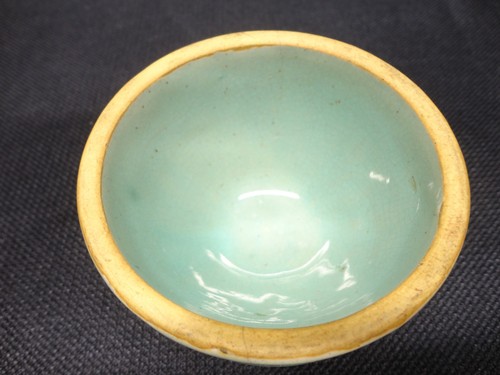 Vintage Salesman Sample? Pottery Stoneware Mixing Bowl 2" High 3 1/2" Across - Picture 3 of 9