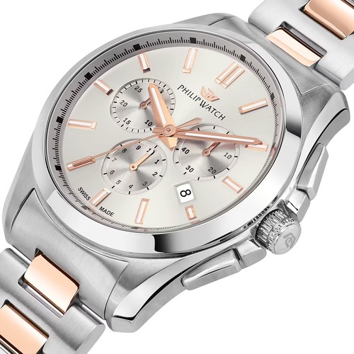 Herrenuhr PHILIP WATCH AMALFI R8273618005 Chrono Stahl Bicolor SWISS MADE - Bild 3 von 5