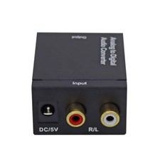 RCA to Digital Audio Converter 96KHz 24-bit SPDIF w/Optical Cable for Laptop