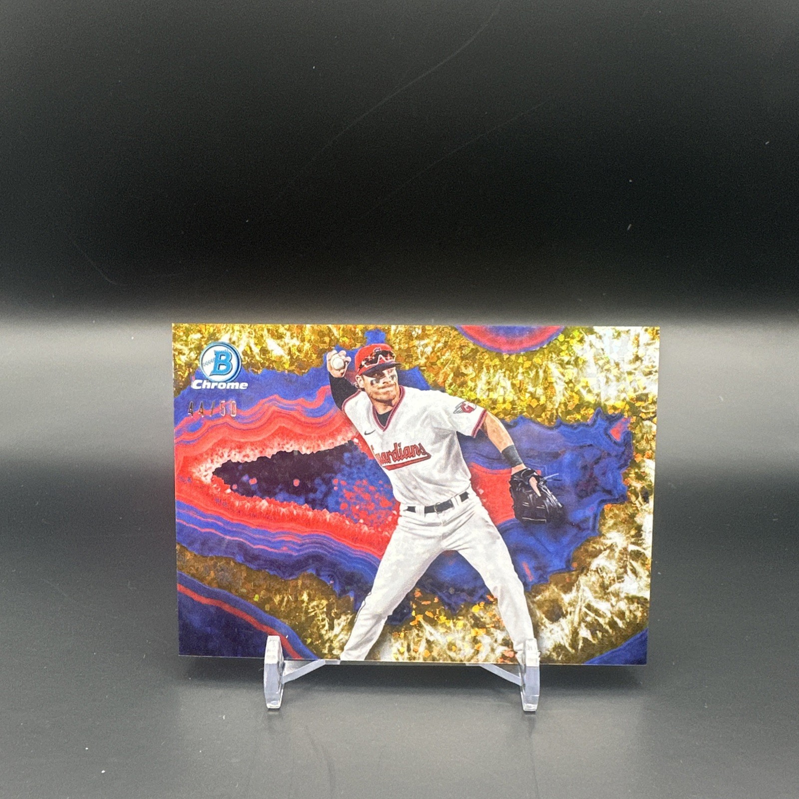 2025 Bowman Travis Bazzana Crystalized Chrome Gold Refractor /50 Guardians